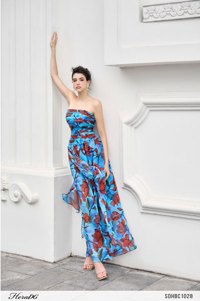 Hiển thị chi tiết cho Đầm dạ hội xoè cúp ngực Ảnh của Đầm dạ hội xoè cúp ngực